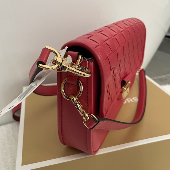 NWT MICHAEL KORS Bradshaw Small Leather Convertible Bag-Lt Berry Sorbet bag - Picture 5 of 10
